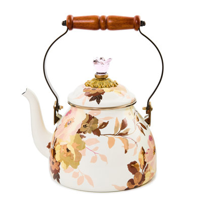 Wild Rose 2 Quart Tea Kettle