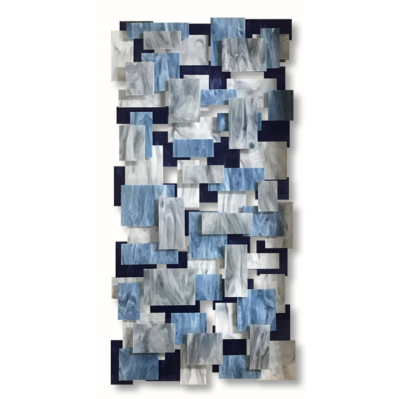 Décoration murale arctique en verre et métal