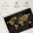 Aliaz Glitzy Gold World Map-108942852
