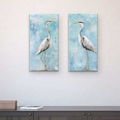 «Heron I and II» par Sally Swatland, reproduction sur toile