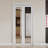 80''&96''H 1-Lite Mirrored Door Solid Manufactured Wood Bi-Fold Door with Installation Hardware Kit-93570142