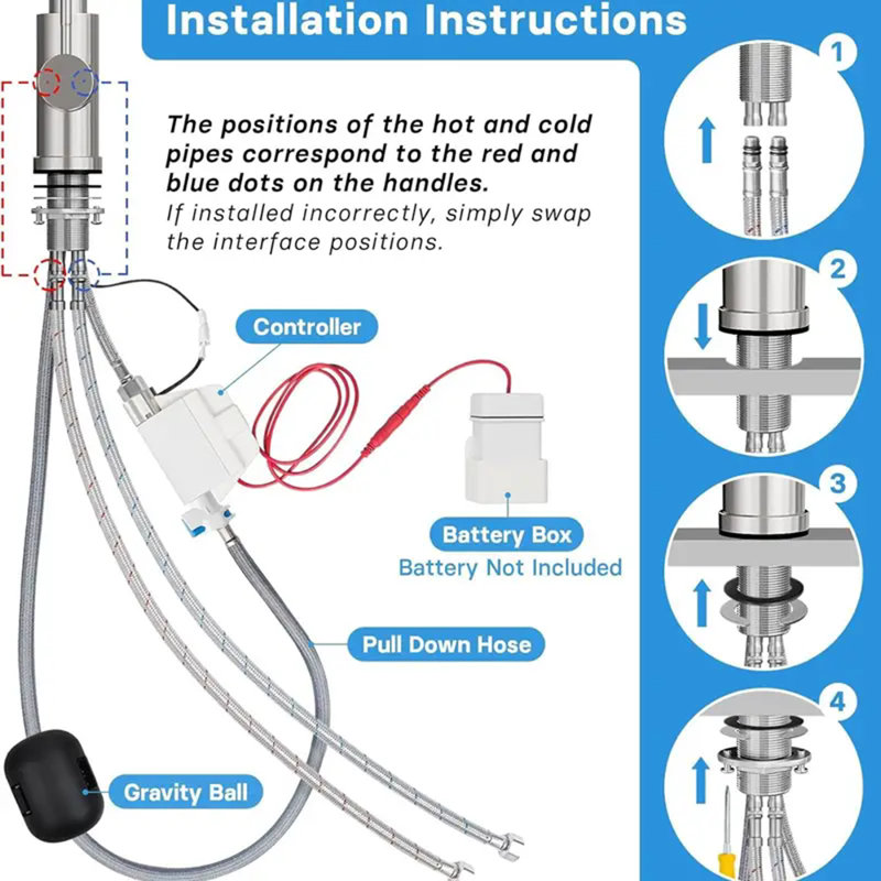 Senlesen Pull Down Touch Kitchen Faucet