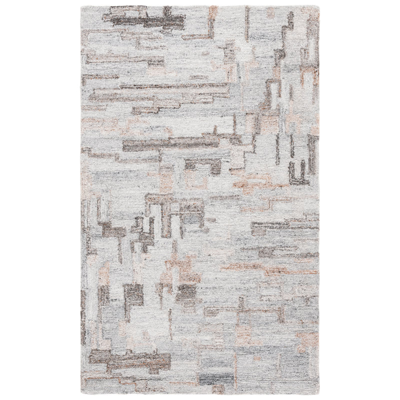 Tapis à motif géométrique Raakel, Rectangle 3 pi x 5 pi