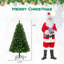 Arbre de Noël artificiel 5 pi avec 5 branches, 400 lumières DEL blanc chaud-687959123
