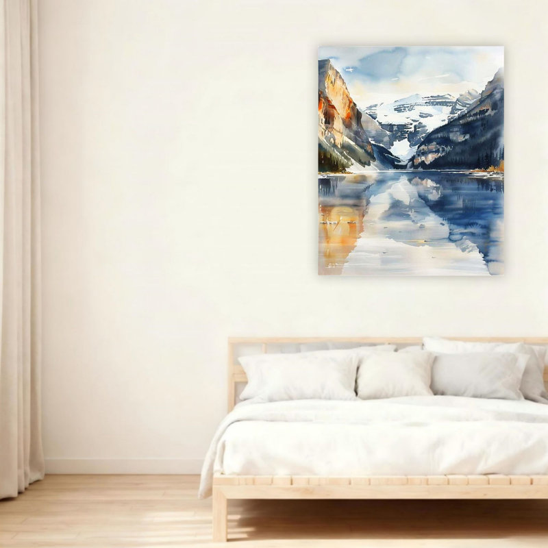 Art mural sur toile sans cadre 24 "x 36" Glacier National Park