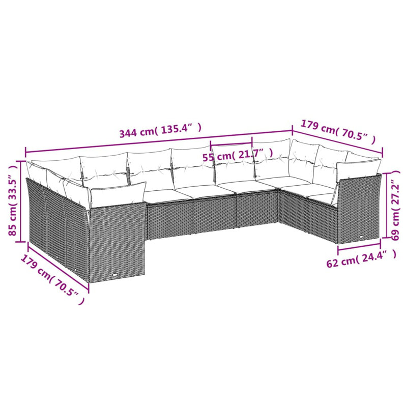 Vidaxl Garden Sofa Set