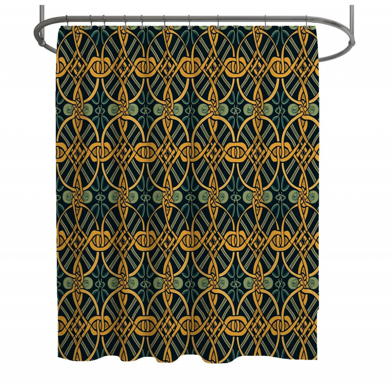 Rideau de douche Celtic - Décoration de salle de bain Viking, H 83 po x l 70 po