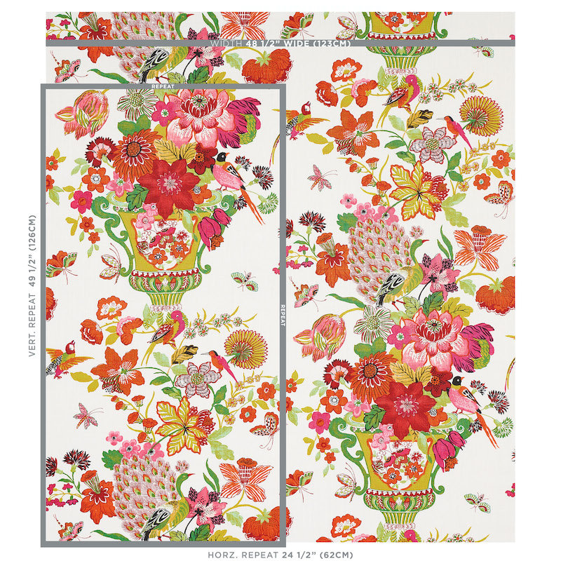 Tissu bouquet Lansdale, Été