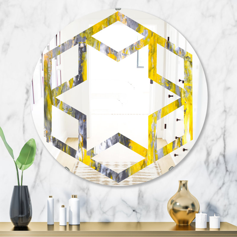 Miroir mural Hexagon Star, H 24 po x l 24 po