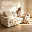 Canapé modulaire modulaire 3 places beige-131373984