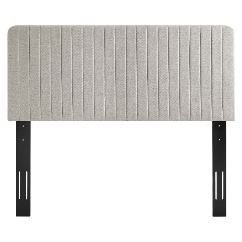 Milenna Channel Tufted Headboard, Queen, Royal Blue