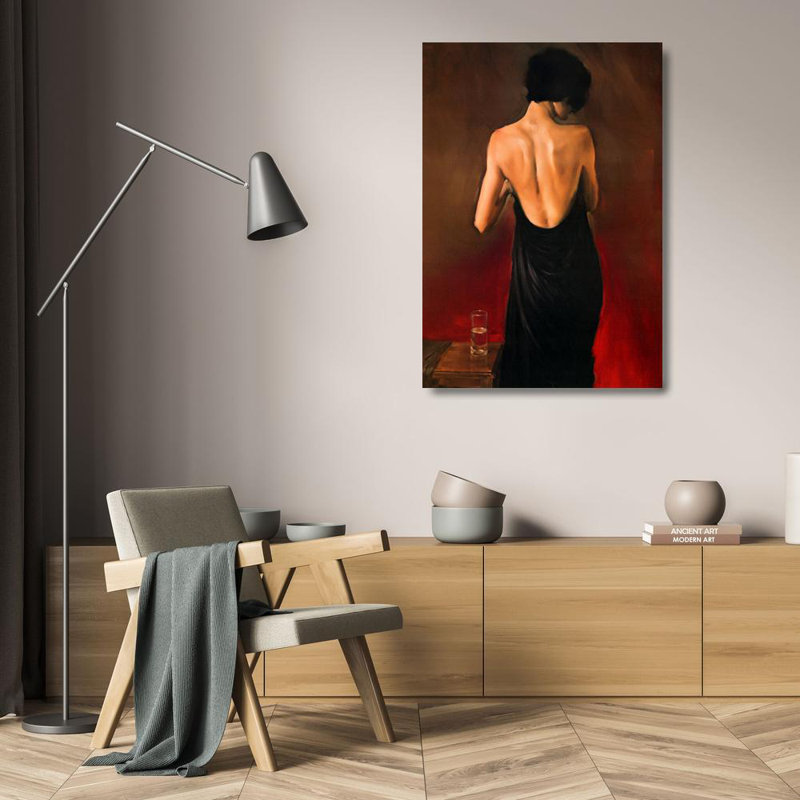Black Drape, 24" H x 17" W