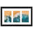 Collage Picture Frame To Display 3 Photos At Once - Black