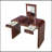 Classic Wood Vanity Desk with Flip Mirror, 3-in-1 Dressing Table with 2 Drawers and Storage Space for Bedroom-640349135