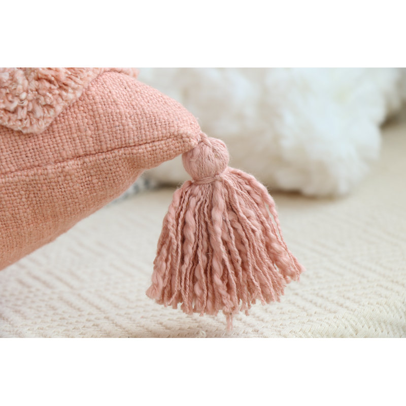 Housse de coussin touffetée