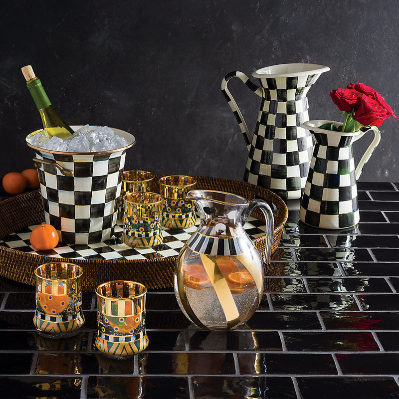 Courtly Check® Enamel Ice Bucket