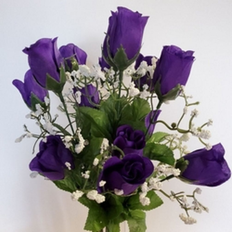 Roses et tiges, Mauve
