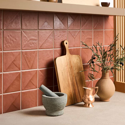 Stacy Garcia Delara 4.64 In. X 4.64 In. Textured Matte Ceramic Wall Tile (5.38 Sq. Ft. / Case)