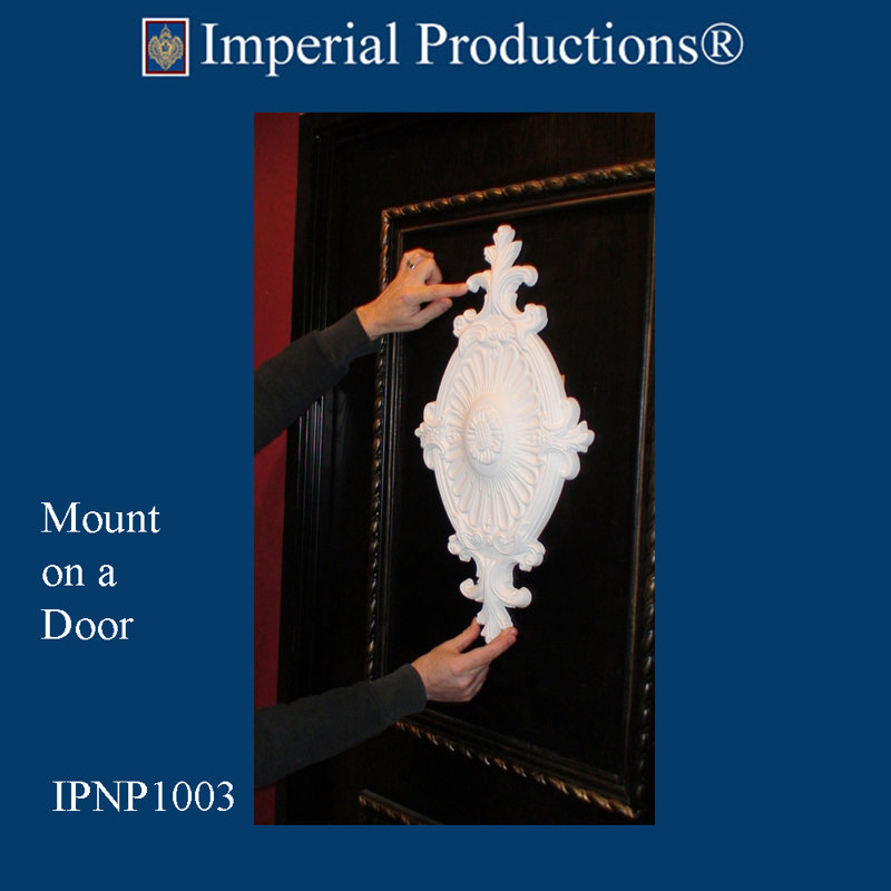 Médaillon de plafond H 24 po x l 12 po x P 1 1/2 po