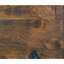 Table de chevet classique de style transitionnel avec table d'appoint en bois d'hévéa massif bruni
