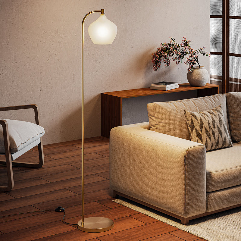 Moriches 150cm Gold Arched Floor Lamp