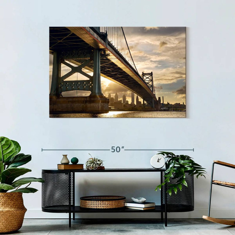 Lilie Philadelphia Suspension Bridge, H 30 po x l 45 po