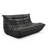 Microfiber Leather Standard Bean Bag Chair and Lounger Loveseat-116650607-115313354