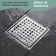 5.91'' Square Grid Shower Drain With Flange