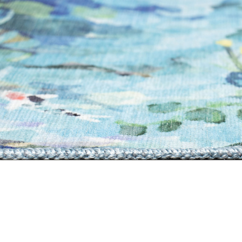 Tapis d'intérieur / extérieur Charron Peace Pond, Tapis de couloir 1 pi 11 po x 4 pi 11 po