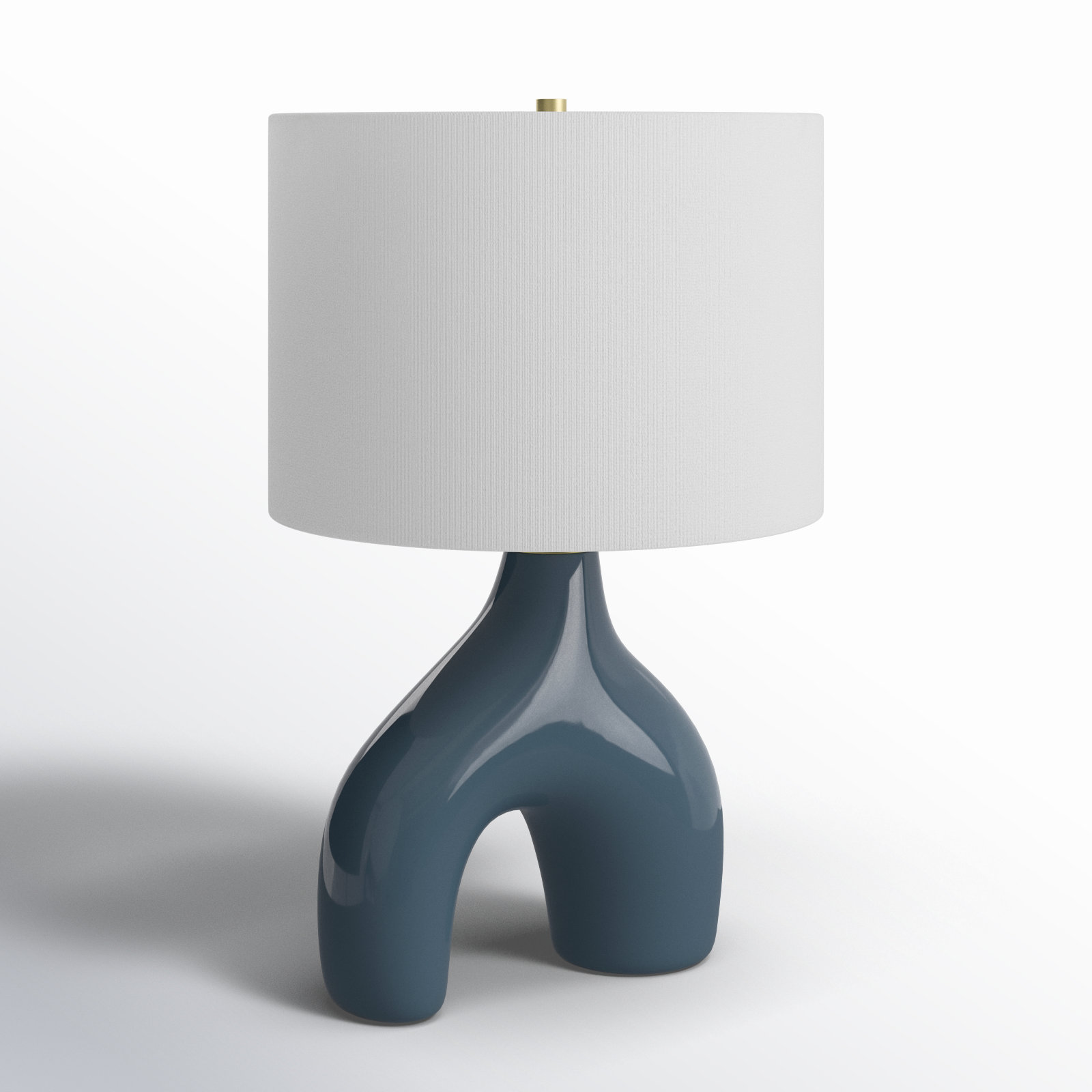 Arlis Ceramic Table Lamp, Dark Blue