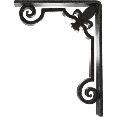 Support en fer forgé Fleur De Lis