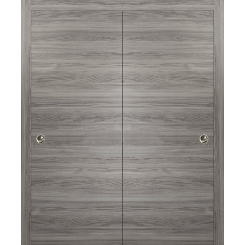Portes coulissantes en bois Planum, 36 po x 80 po, Frêne gingembre