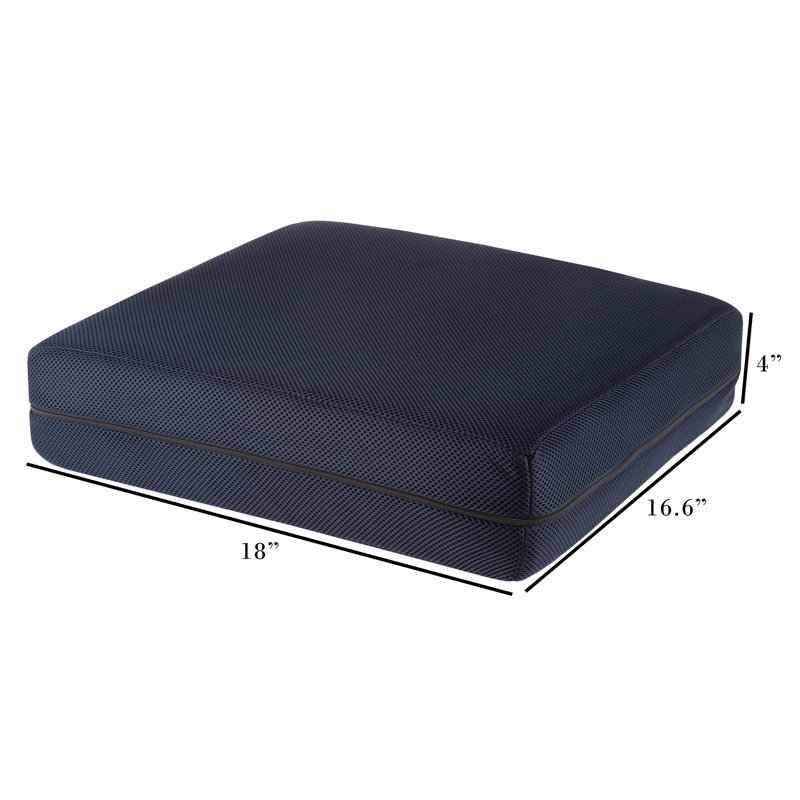 Coussin de coussin de chaise, H 4 po x l 18 po x P 16,6 po
