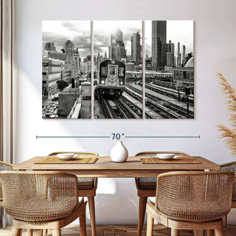 Mehar Line 7 Subway, 14" H x 23" W