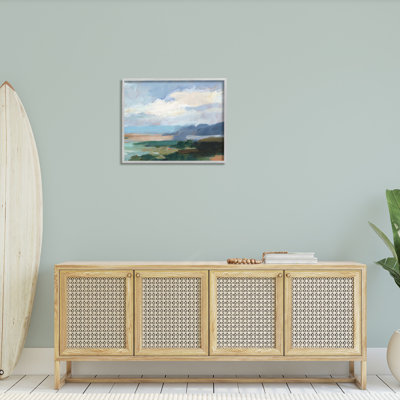 Art traditionnel giclée sur une plage nuageuse traditionnelle par Ethan Harper
