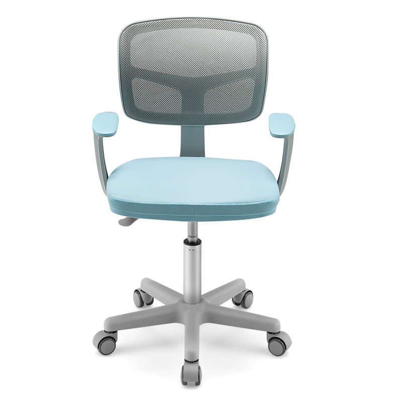 Dingyue Kids 21'' Adjustable Height Desk Or Activity Chair Desk / Activity Chair and Ottoman, Blue