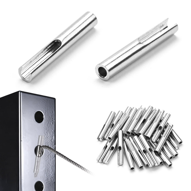 Yescom 1/8 Cable Railing Hardware Kit Toggle Anchor Terminal Fixed End 30 Pack