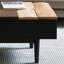 Table basse rectangulaire en bois massif noir-110405210