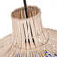 Luminaire suspendu en rotin tissé à la main bleu et blanc, plafonnier suspendu en osier de style bord de mer Boho-129417392