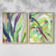 Impression encadrée V-Premium Bright Bright Abstraction - prête à être accrochée - aucun clou requis - aucun clou requis-1849649745-1849649751