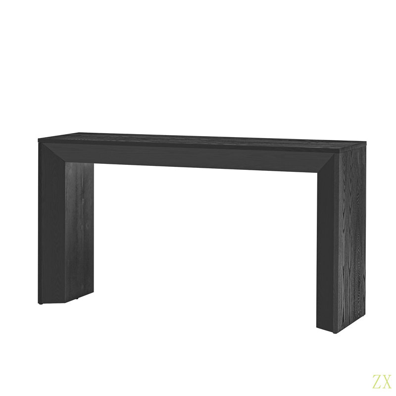 Mirod Elegant Console Table,Fireplace Design,Simple And Functional With High-Quality Wood Veneer Top ,Versatile For Hallway, Living Room, Or Entryway
