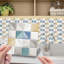 10 feuilles autocollantes dosseret imperméable pour cuisine style mosaïque mexicaine autocollants de carrelage auto-adhésif carreaux de mur en PVC bricolage autocollants