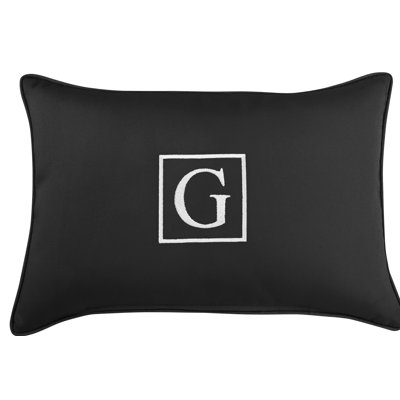 Kerrell Embroidered Sunbrella® Outdoor Throw Pillow