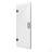 28" W X 72" H Frameless Shower Door - 3/8" (10Mm) Tempered Glass, Hinged Single Swing, Reversible Installation, Matte Black Finish
