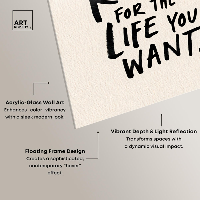 «Make Room Acrylique Print Quotes Art Prints» par Art Remedy, H 20 po x l 16 po