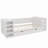 White Wooden Twin Size Daybed with Side Shelves & Drawers, Storage Bed with Multi-Functional Desk and Charging Station