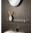 Worcester Wall Mounted Glass Shelf with Traditional Chrome Brackets 60cm