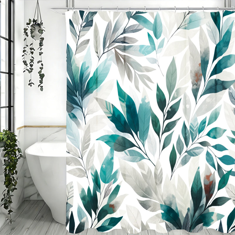 Shower Curtains with Hooks Included