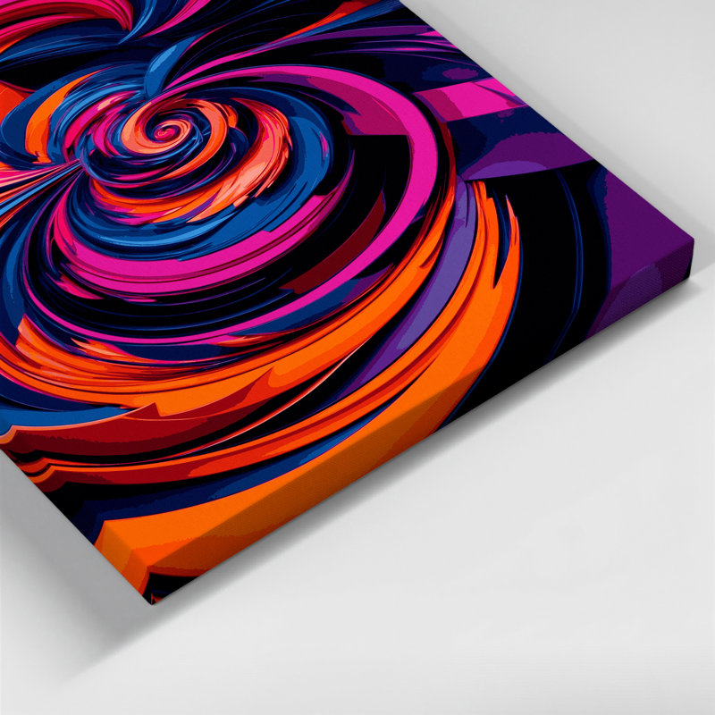 Digital Abstraction 89 Red Canvas Wall Art, 20" H x 24" W