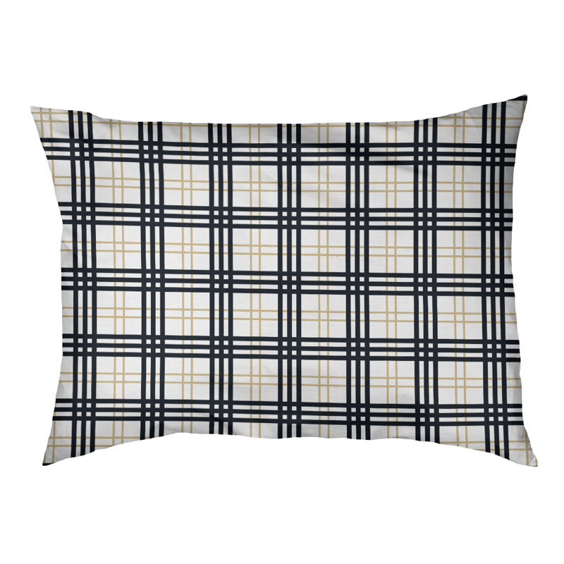Coussin d’intérieur de luxe New Orleans football, Petit (l 28 po x P 18 po x P 4 po), Blanc / vieil or / noir